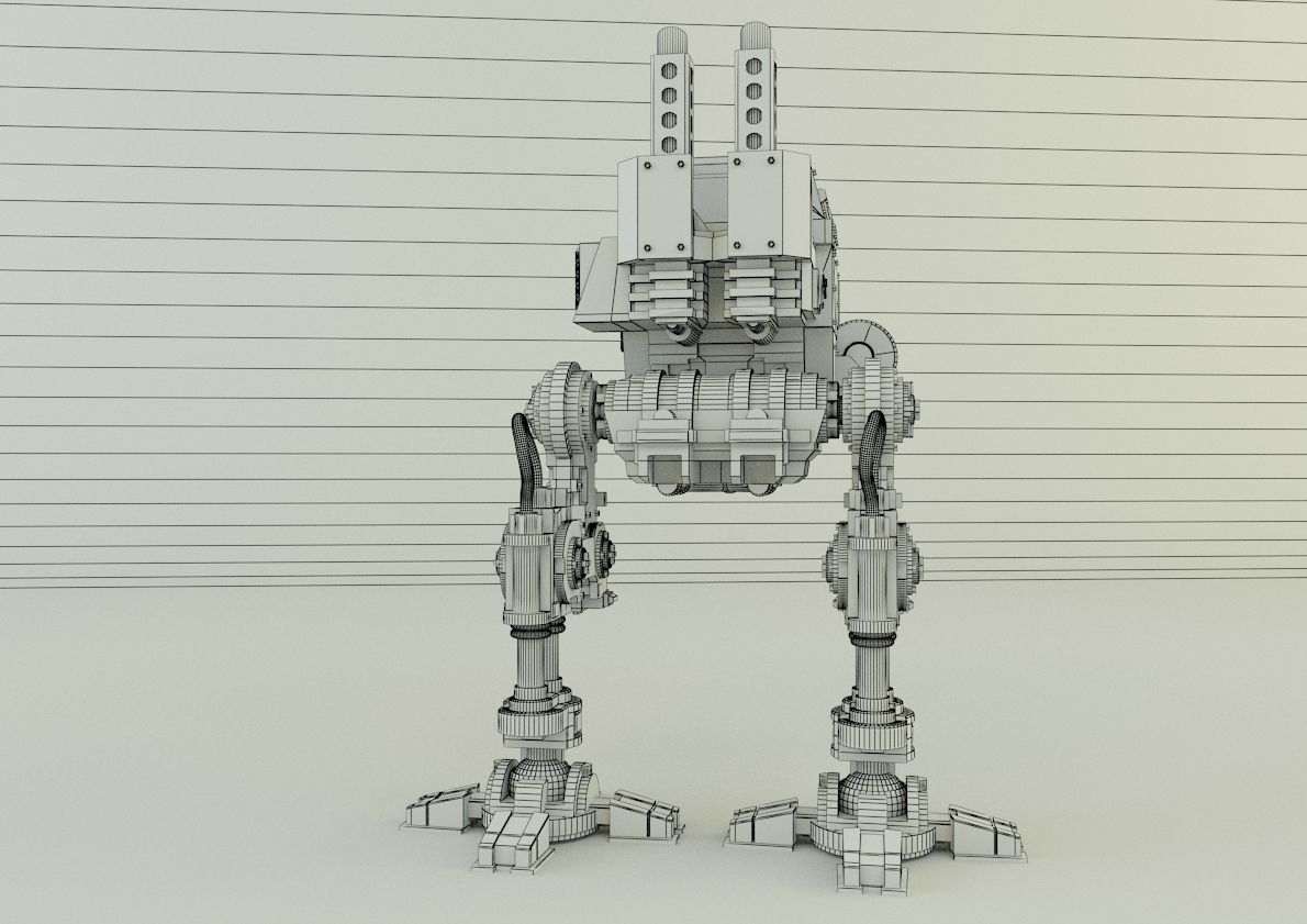 sentinel steel legion robot 3D model_12