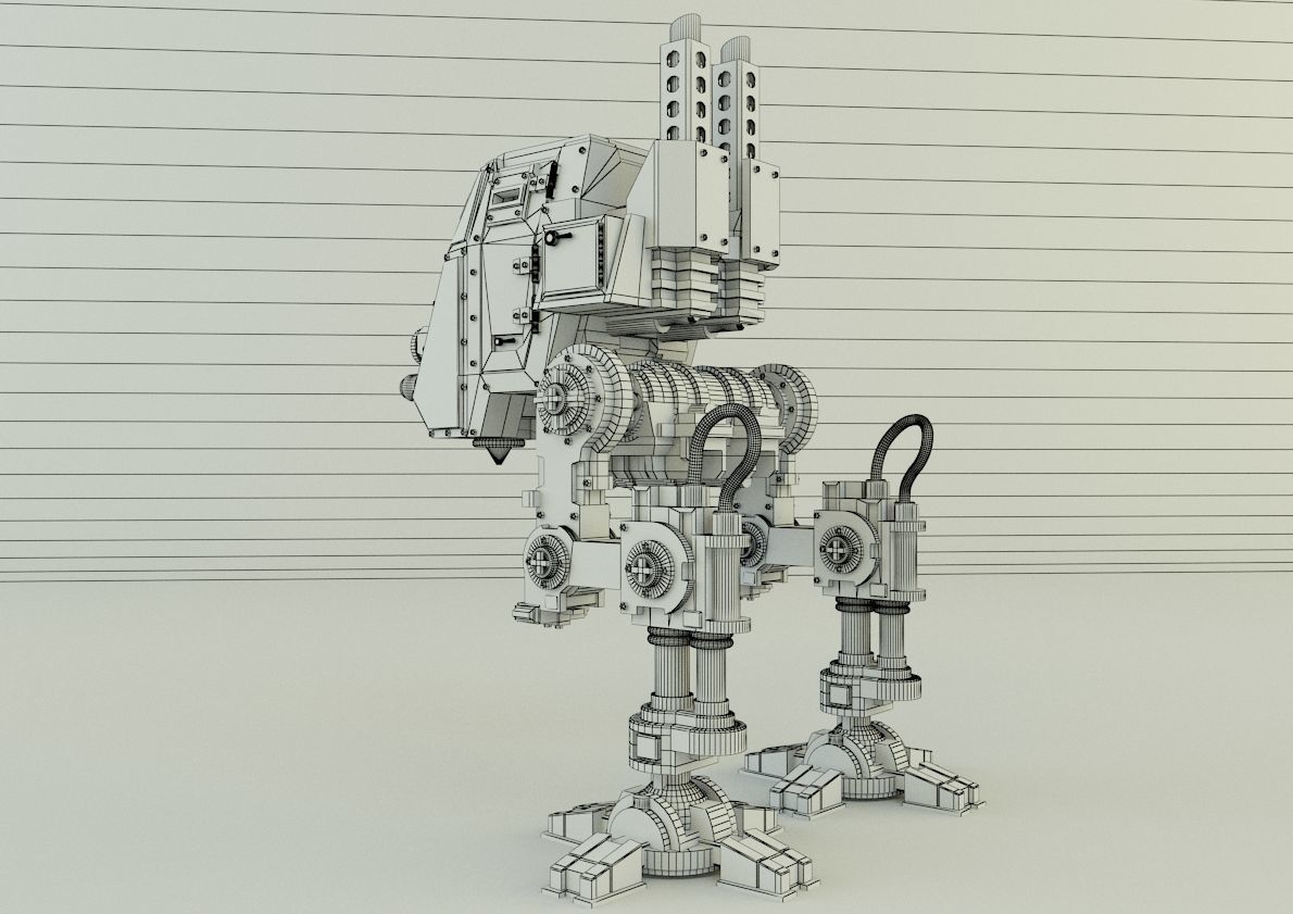sentinel steel legion robot 3D model_9