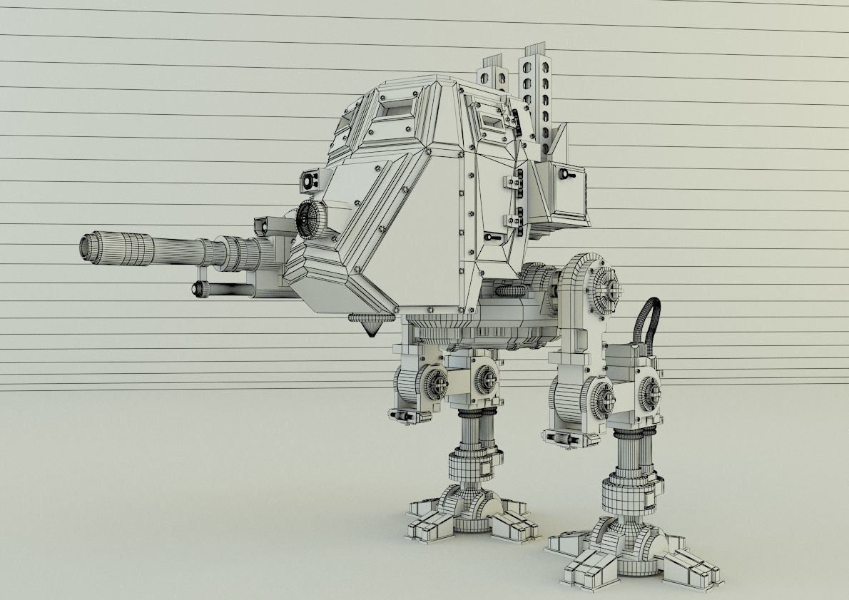 sentinel steel legion robot 3D model_11