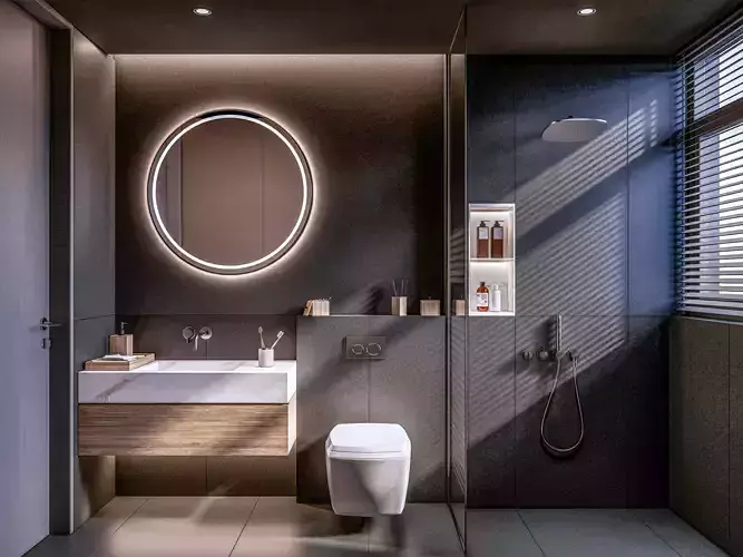 Bathroom  01 3D model