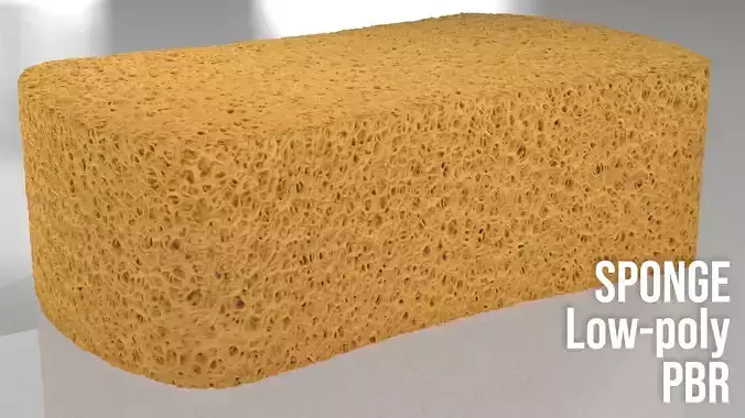 Yellow Sponge 3D model