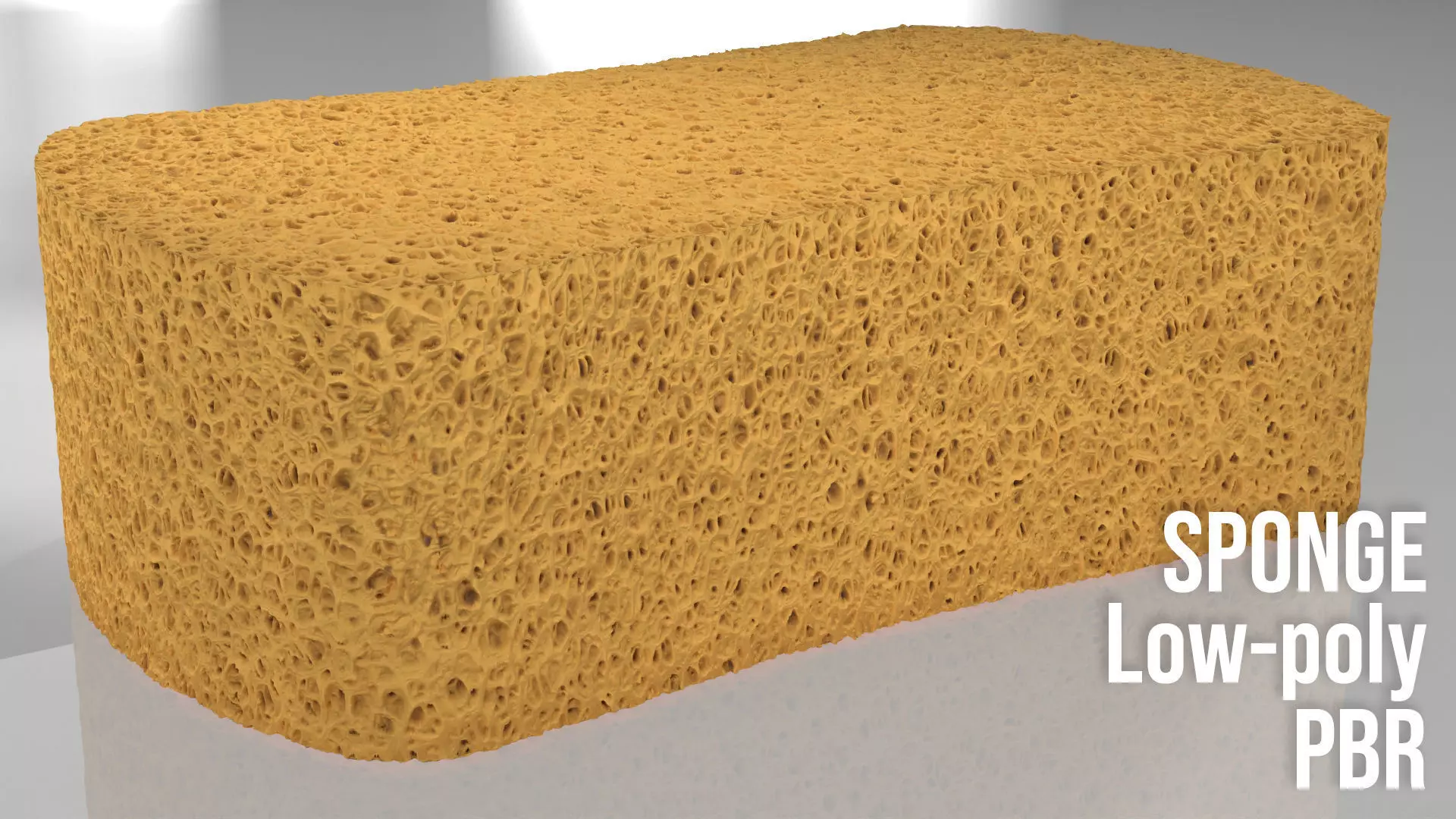 Yellow Sponge 3D model_0