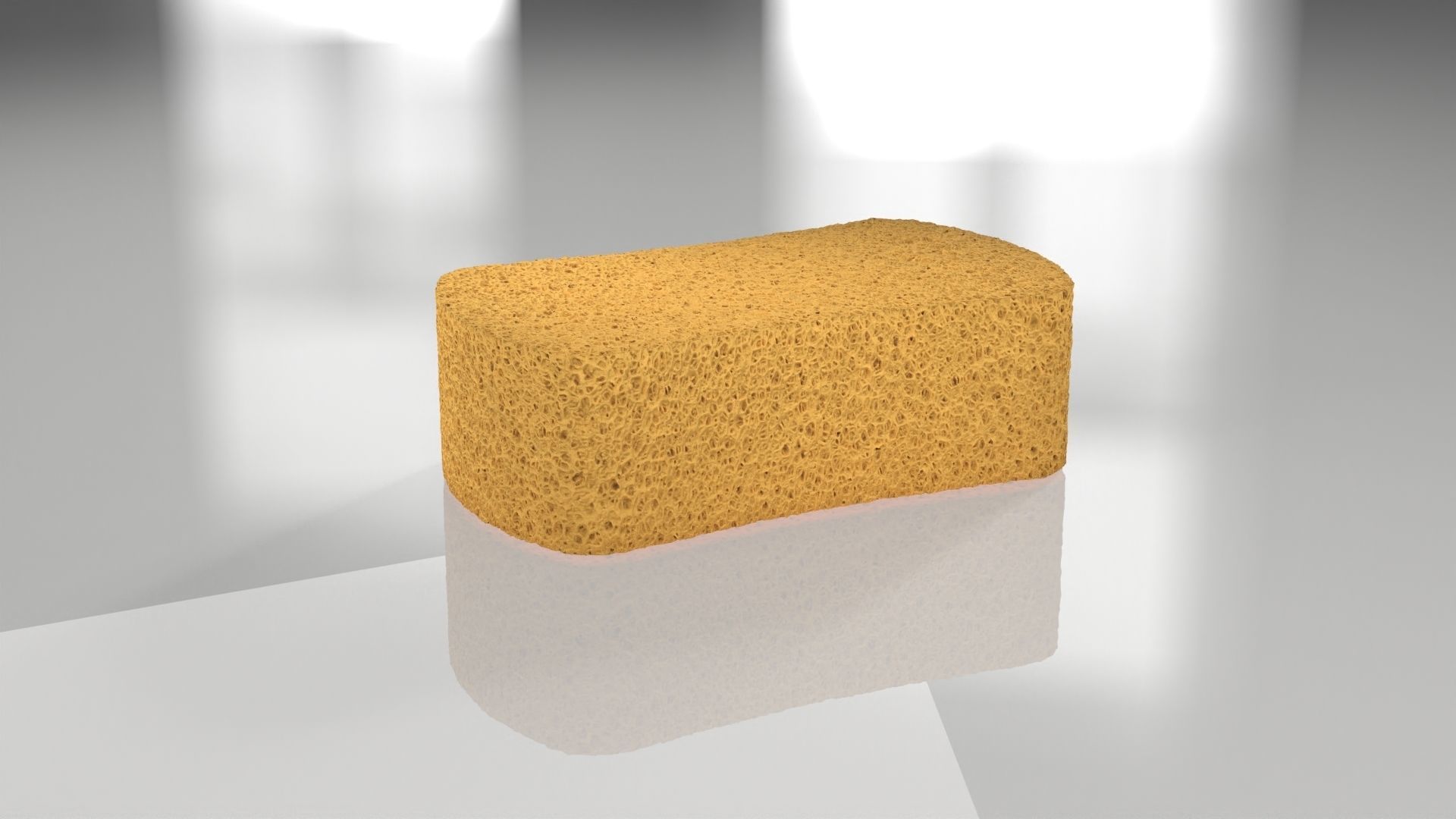 Yellow Sponge 3D model_9