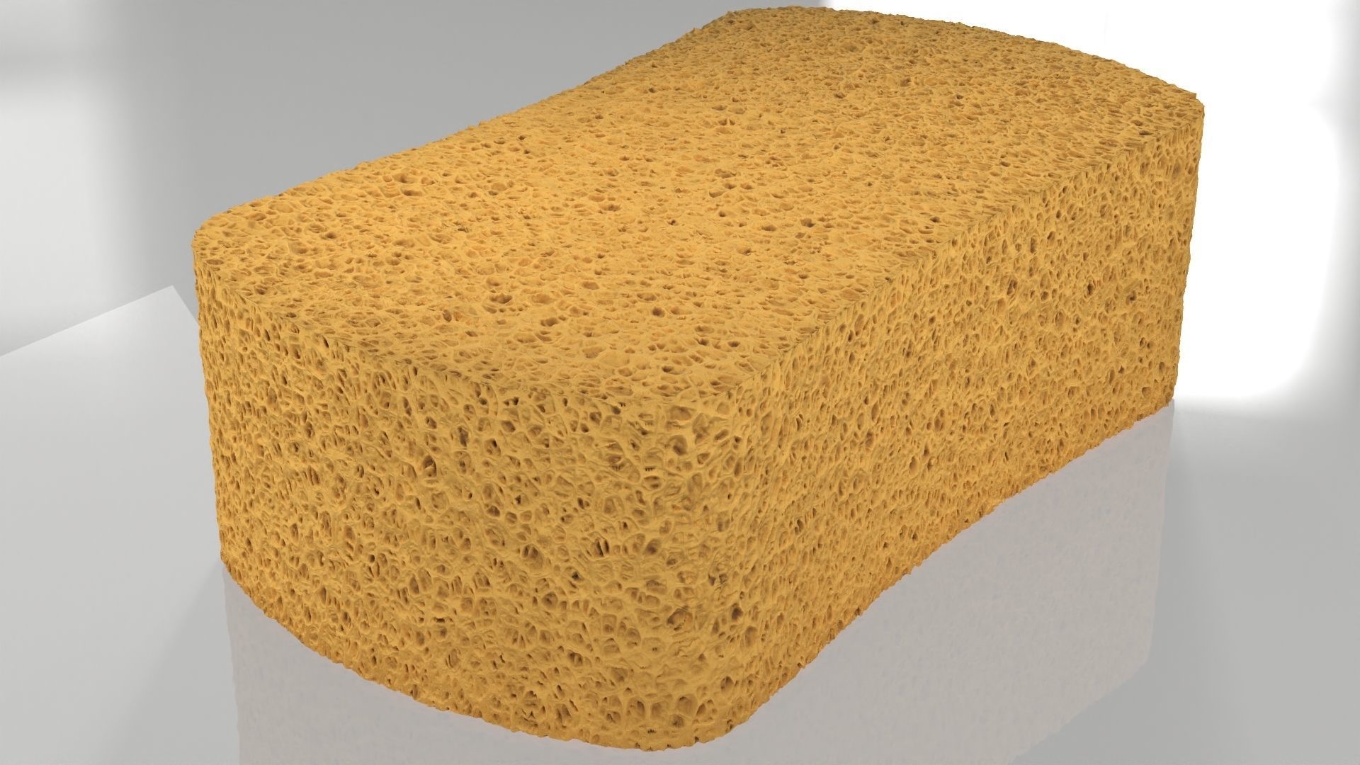 Yellow Sponge 3D model_8