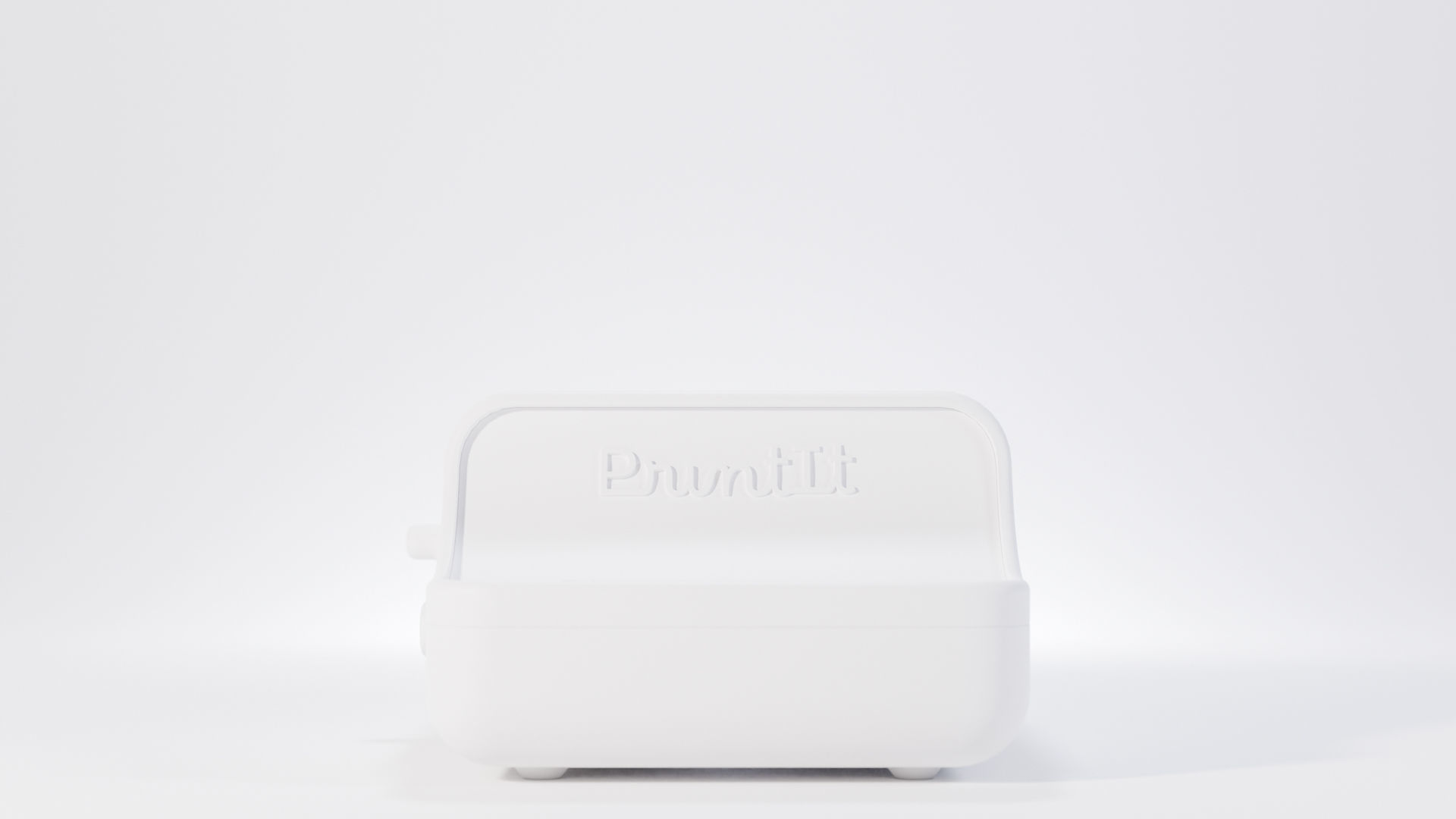 Retro wireless label printer Low-poly 3D model_16