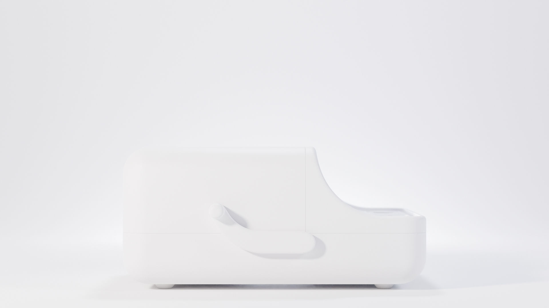 Retro wireless label printer Low-poly 3D model_12