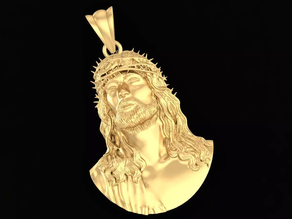 Jesus Pendant Hollow 3034A 3D print model