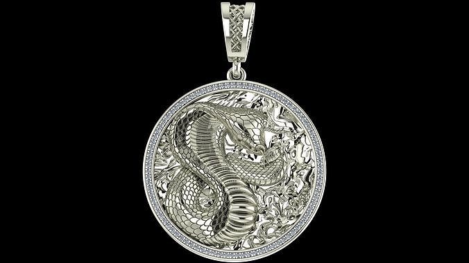 Snake Pendant 3D print model