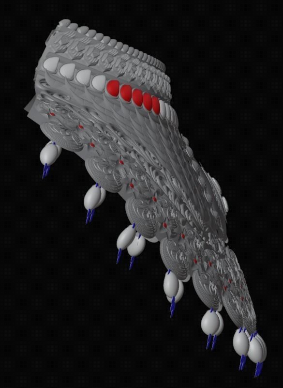 female jewelry necklace 3D model_8