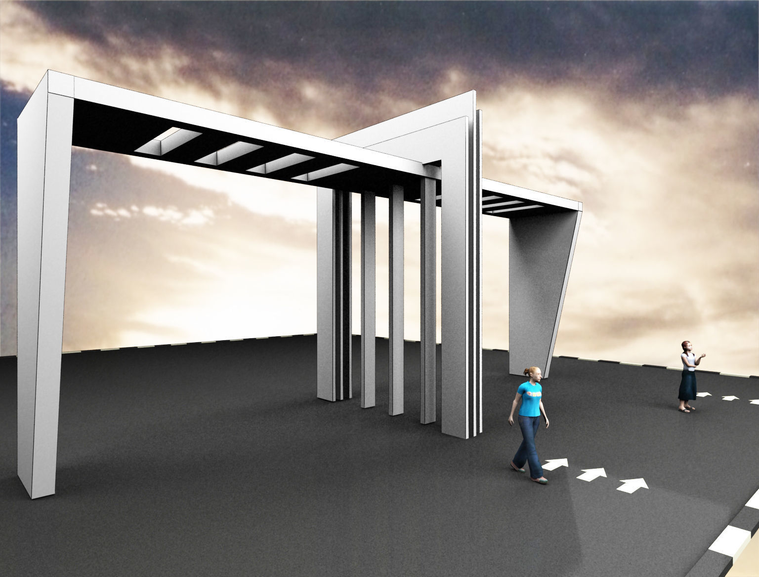 Decoration Gate Design a291  3D model_4