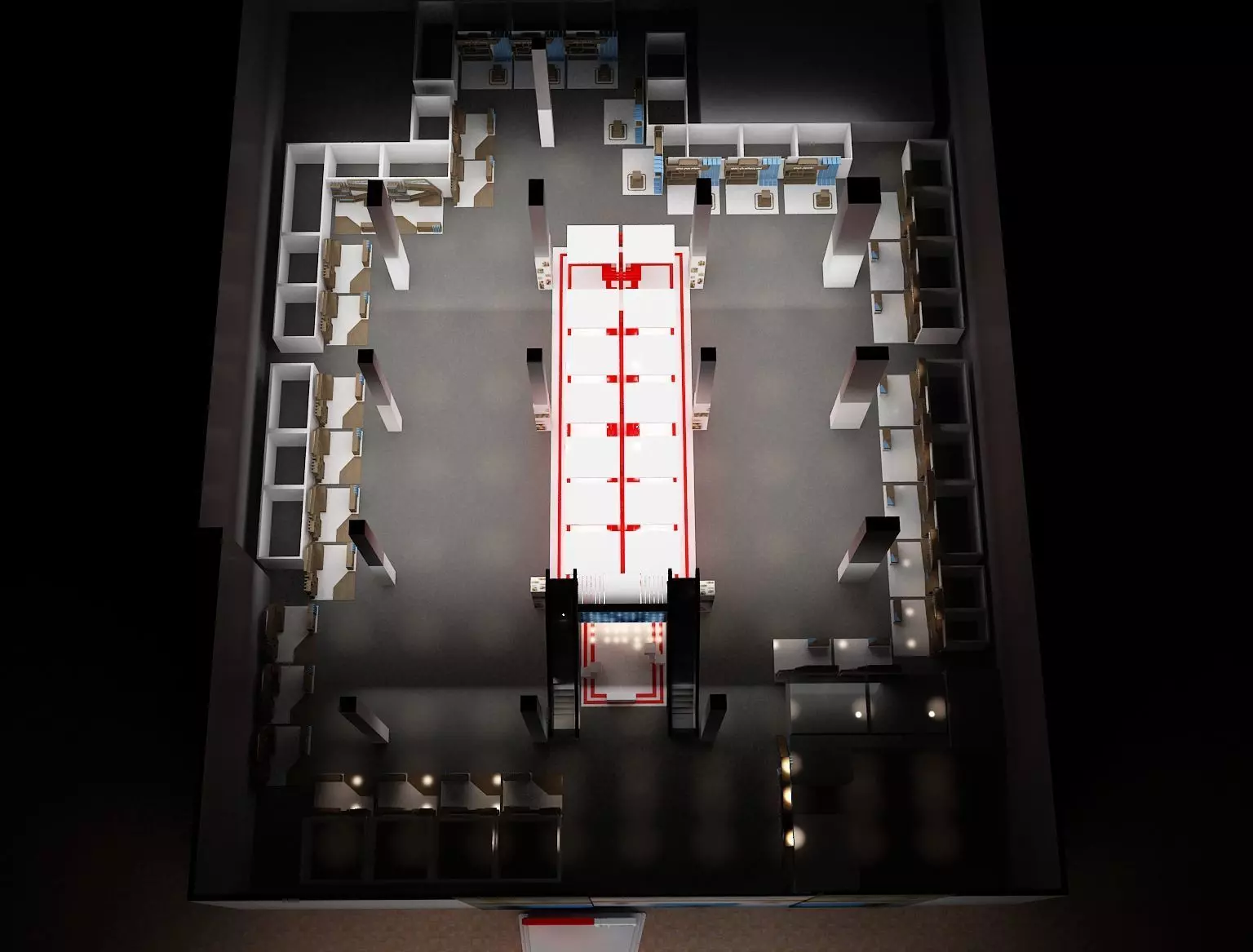 Setup Partitions Booth Exhibition a289 3D model_0