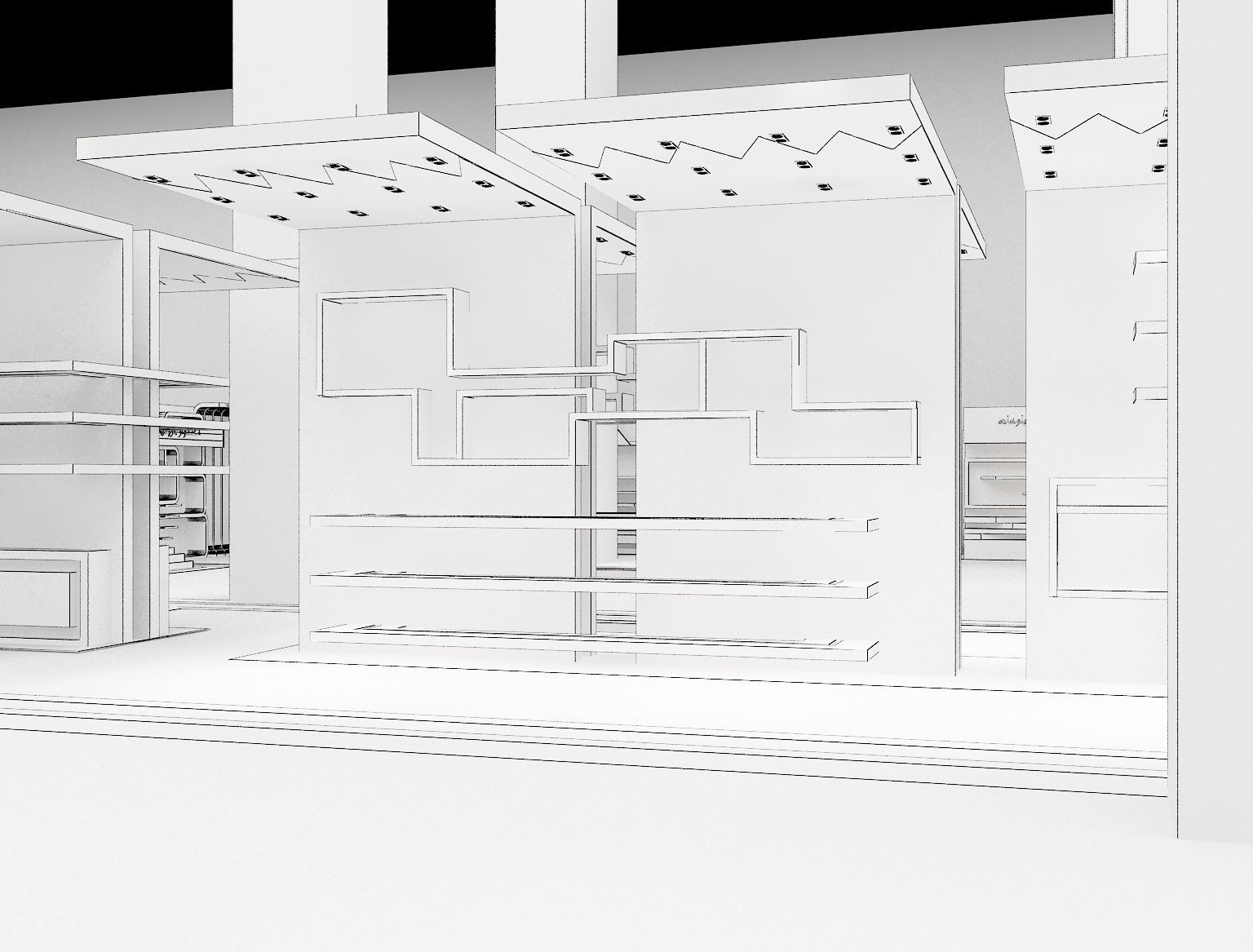Setup Partitions Booth Exhibition a289 3D model_18