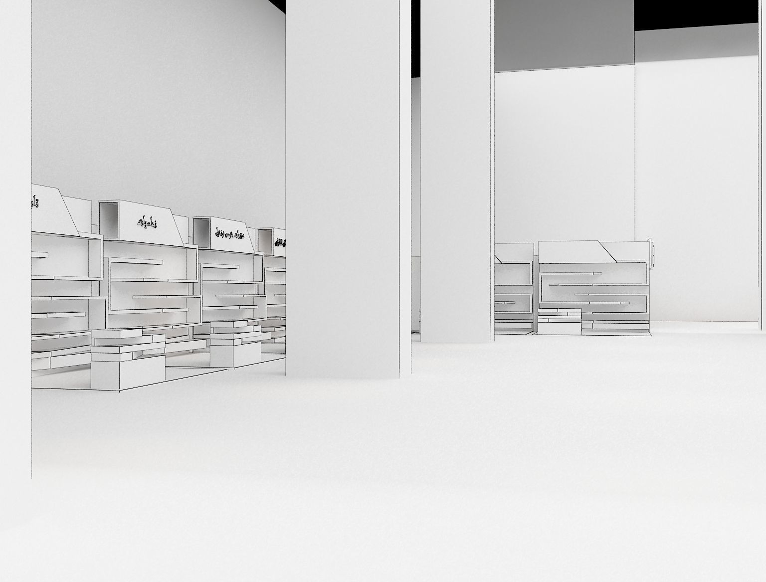 Setup Partitions Booth Exhibition a289 3D model_20