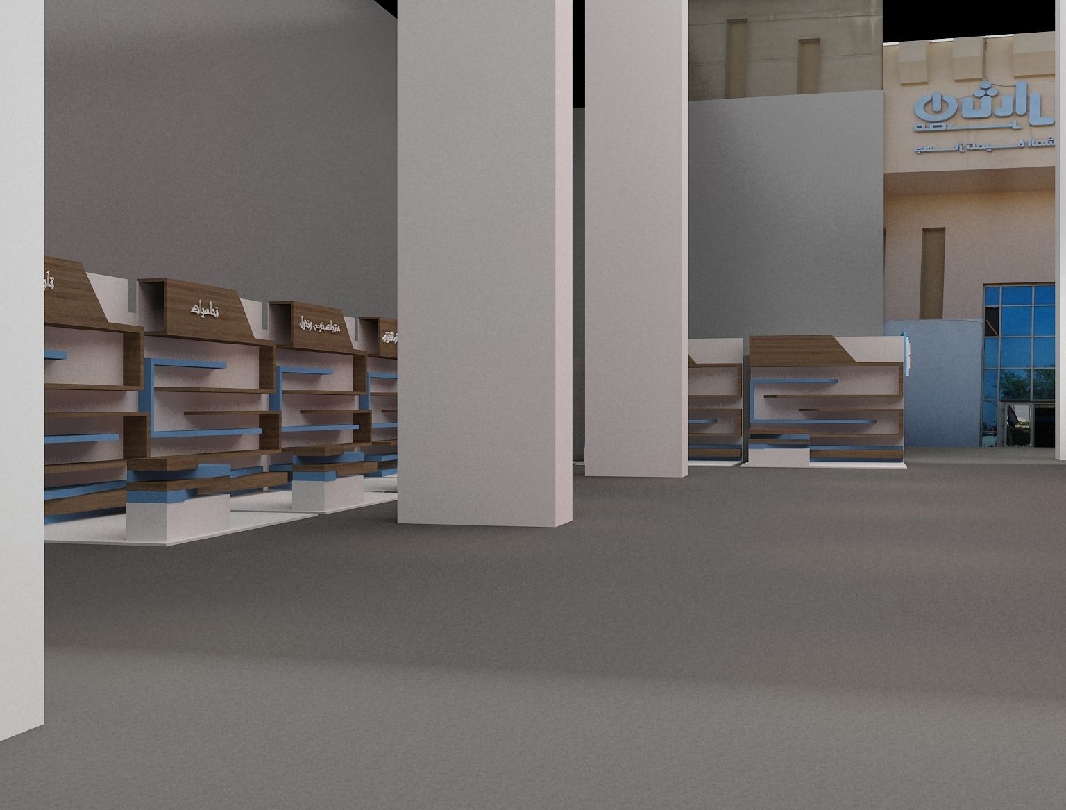Setup Partitions Booth Exhibition a289 3D model_19