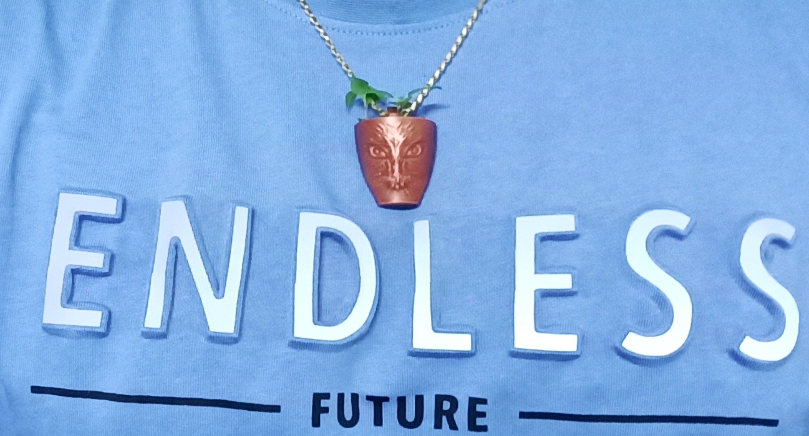 Plant pot pendant and badge collection 3D print model_2