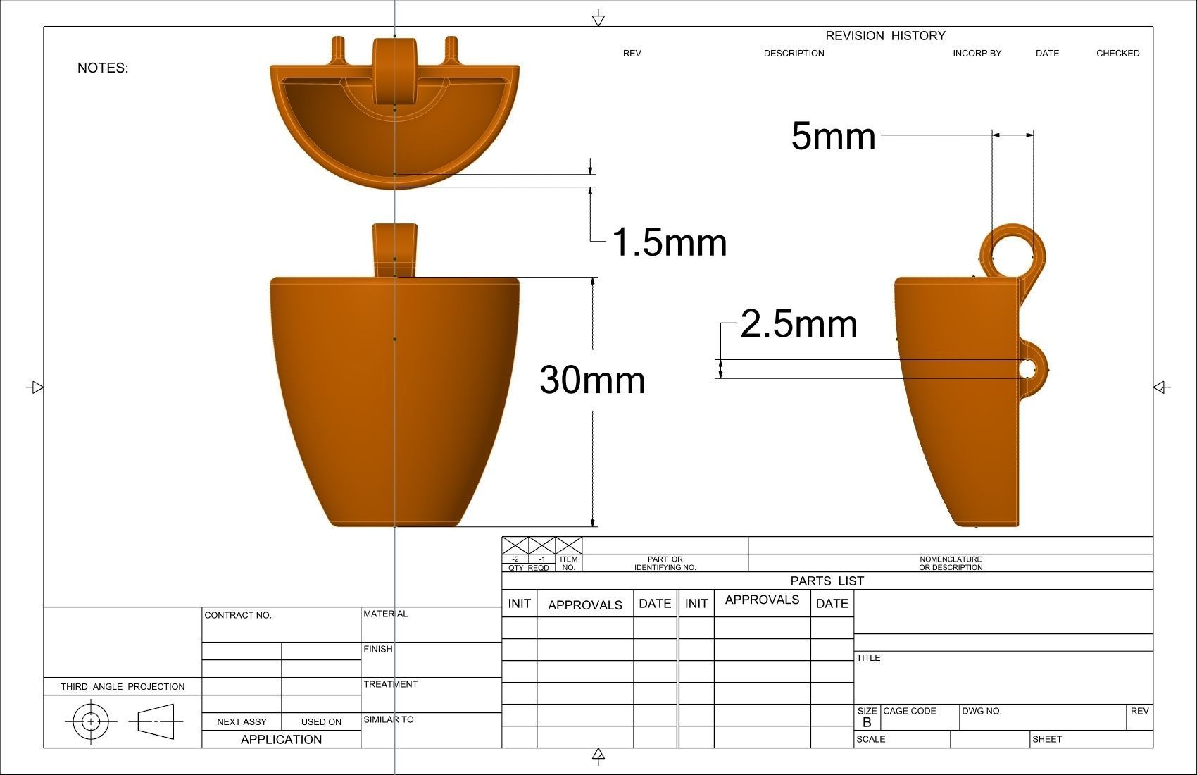 Plant pot pendant and badge collection 3D print model_10