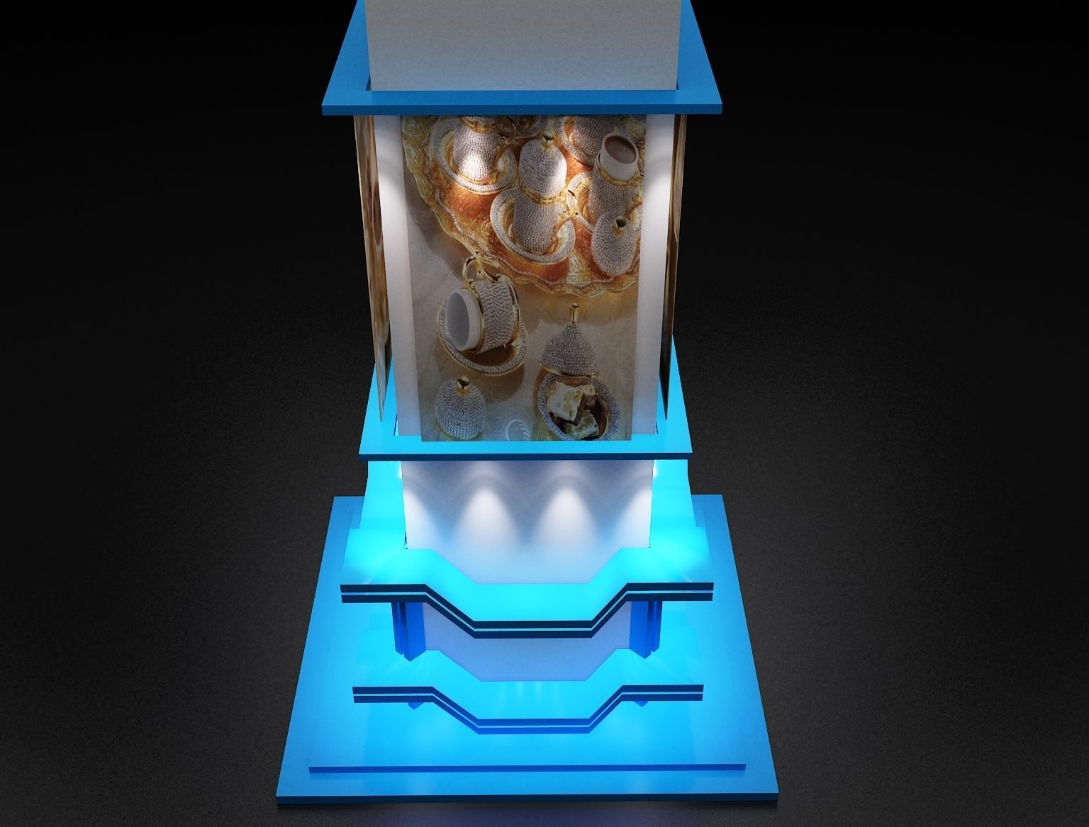 Decoration columns design a286  3D model_4