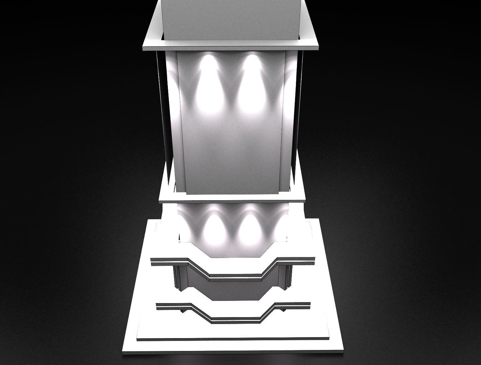 Decoration columns design a286  3D model_5