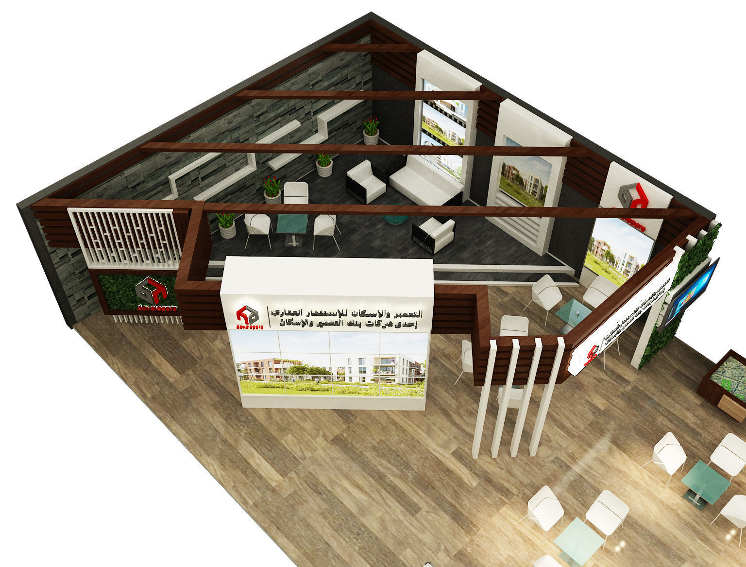 Booth Exhibition Stand a284 3D model_18
