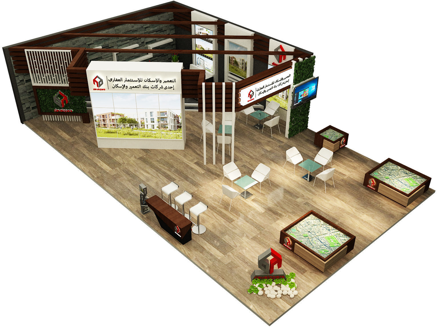 Booth Exhibition Stand a284 3D model_2