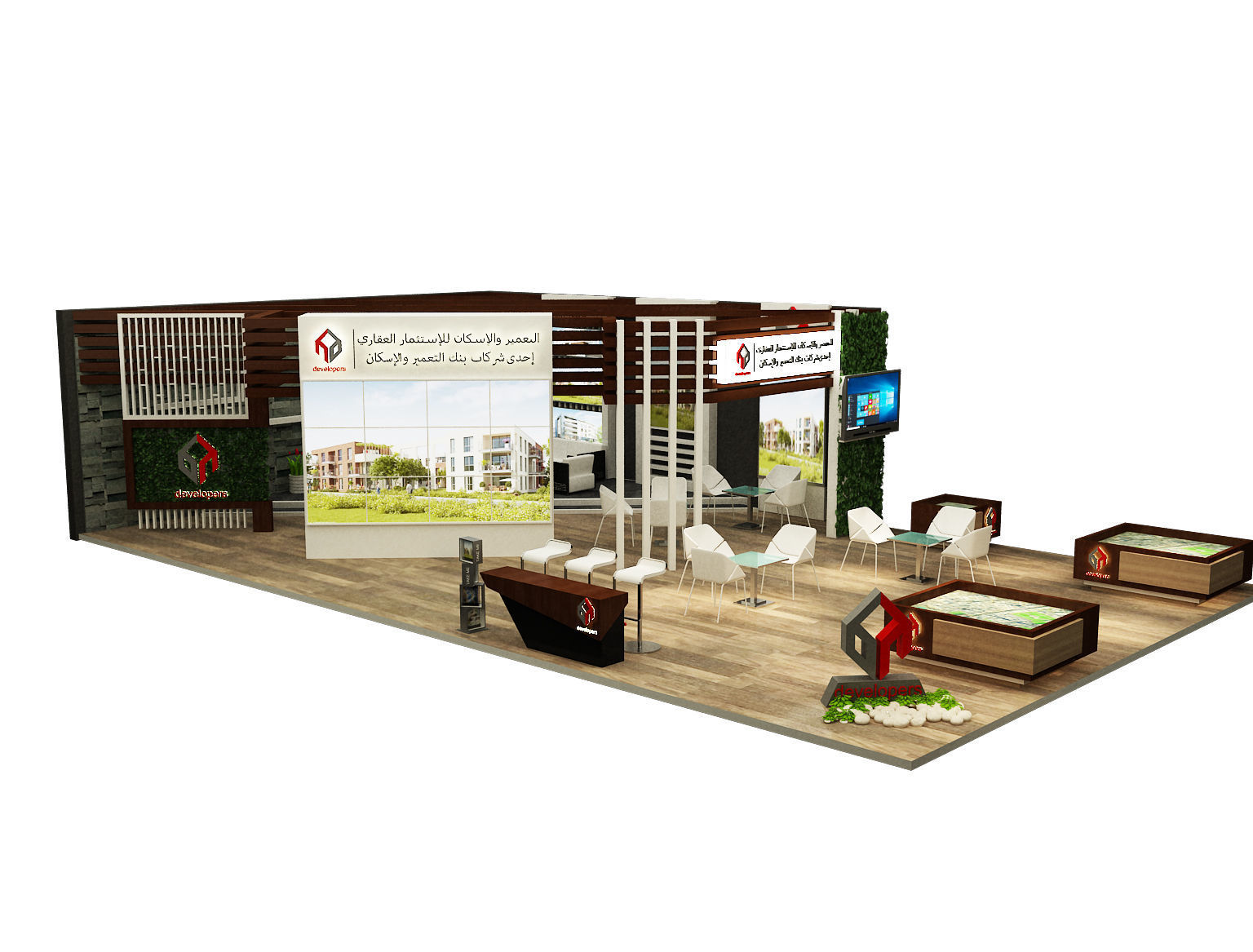 Booth Exhibition Stand a284 3D model_26