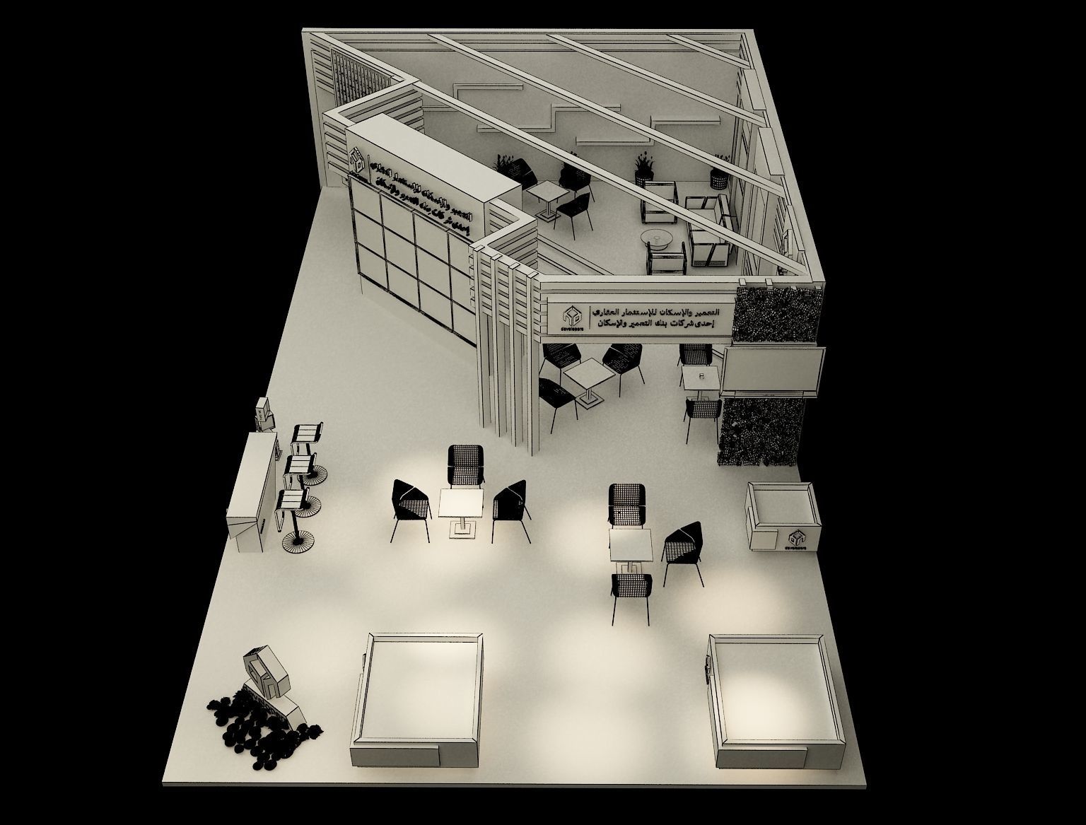 Booth Exhibition Stand a284 3D model_9