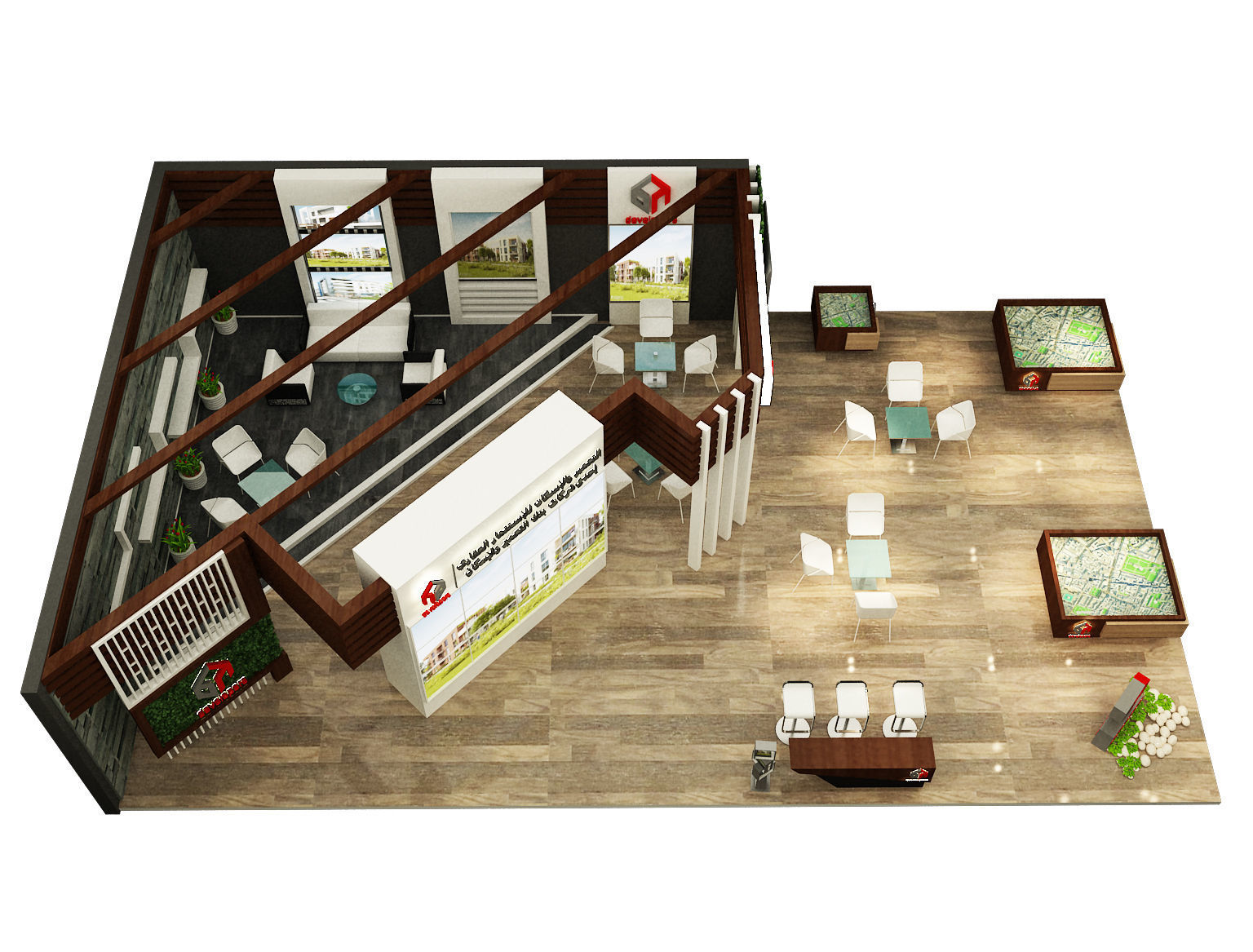 Booth Exhibition Stand a284 3D model_20