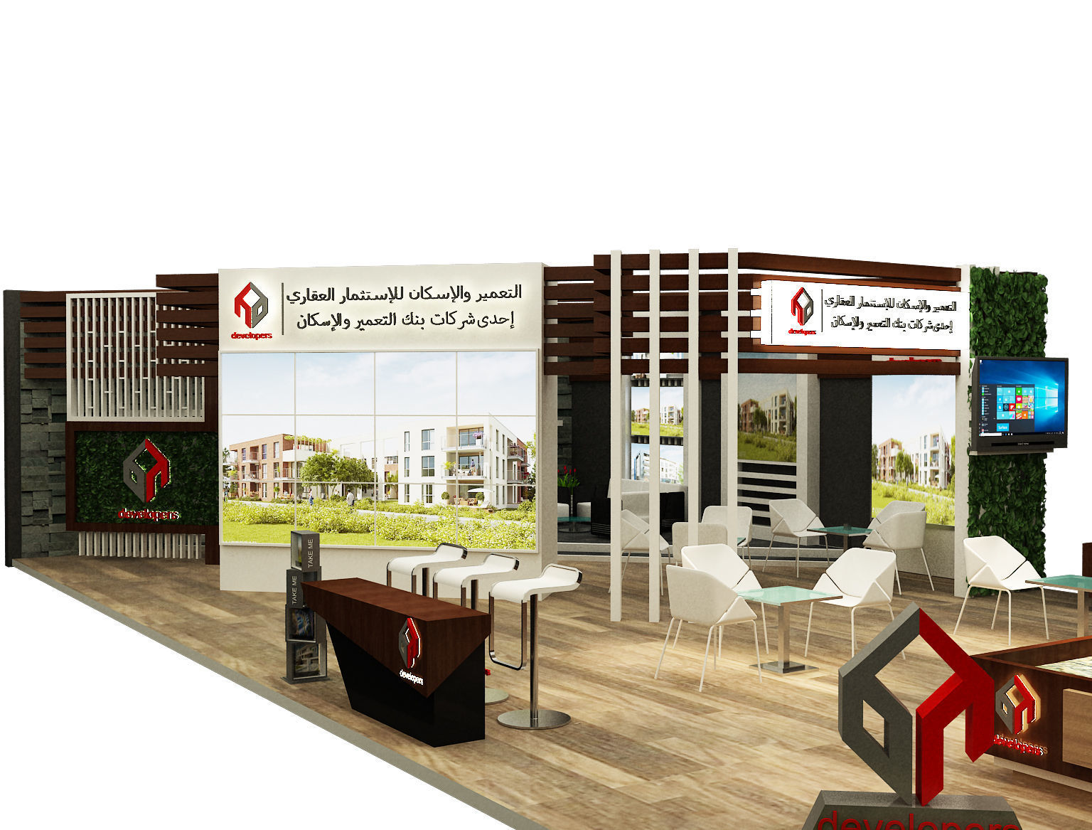 Booth Exhibition Stand a284 3D model_22