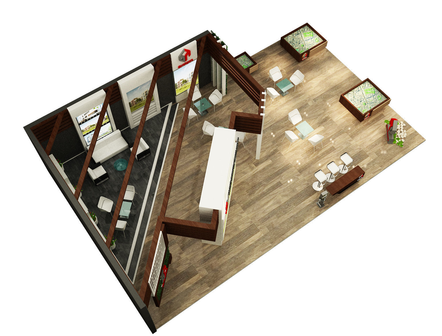 Booth Exhibition Stand a284 3D model_16