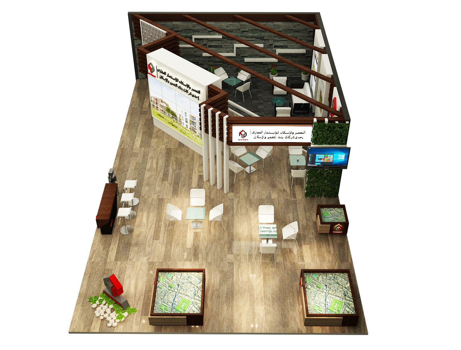 Booth Exhibition Stand a284 3D model_8