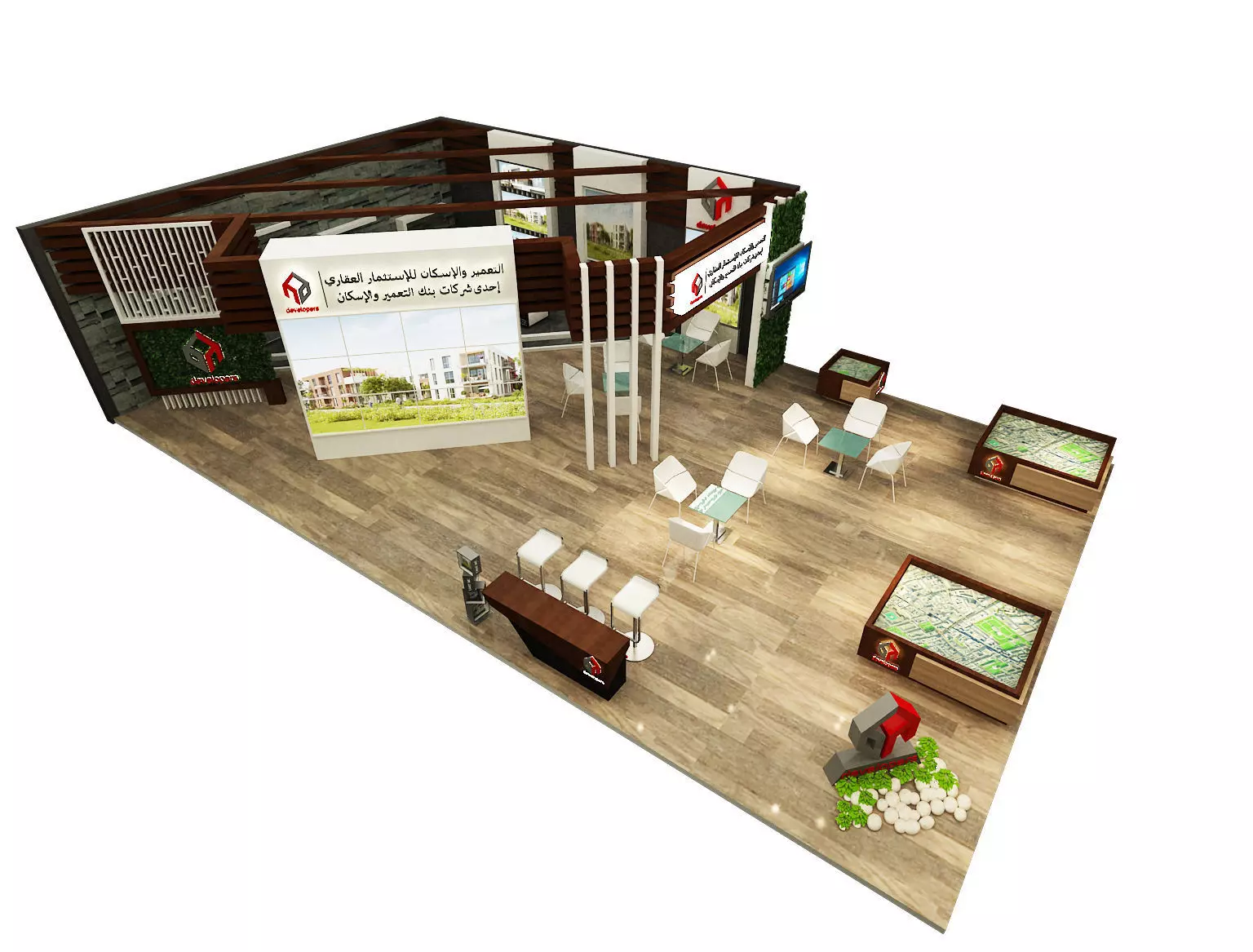Booth Exhibition Stand a284 3D model_0