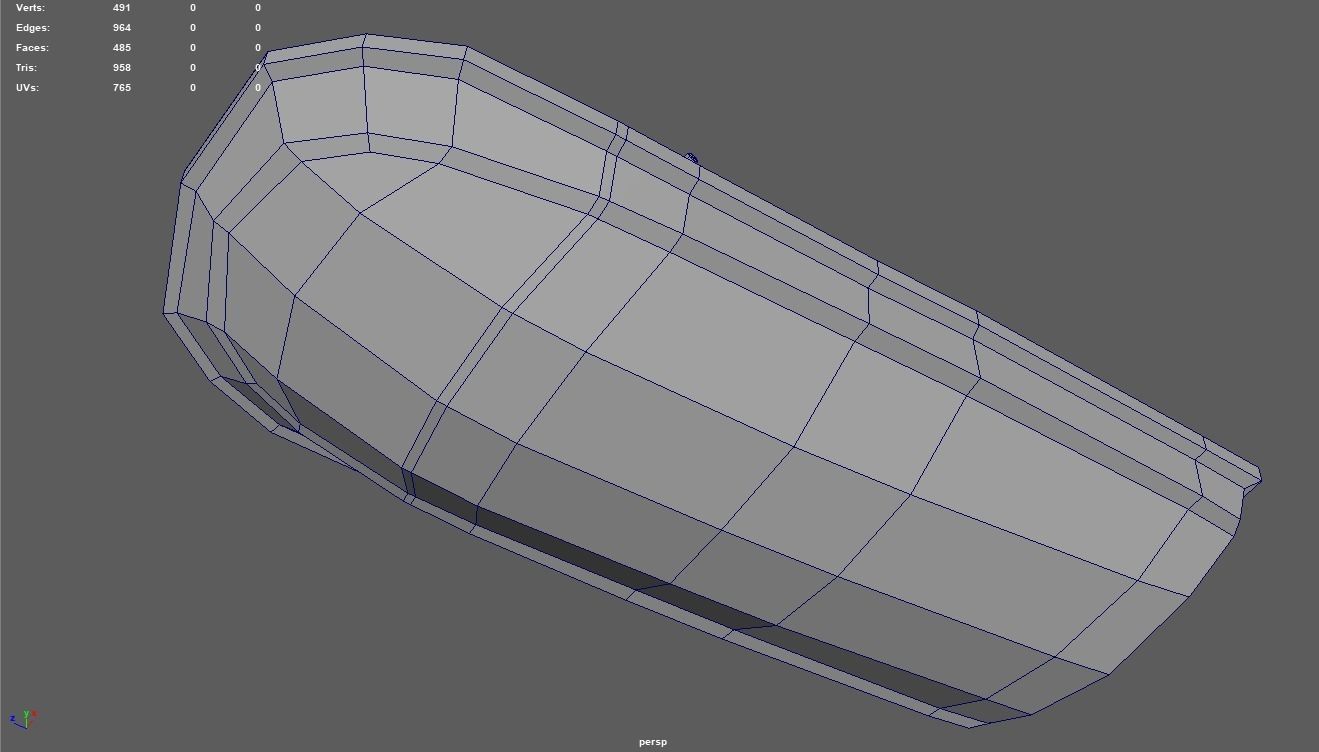 Low Poly Jet Ski 01 Low-poly 3D model_12