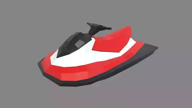 Low Poly Jet Ski 01 Low-poly 3D model Low Poly Jet Ski 01 Low-poly 3D model