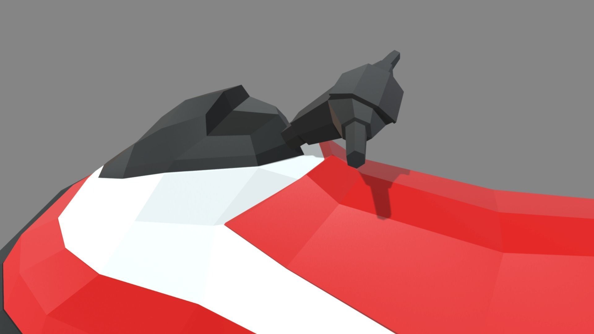 Low Poly Jet Ski 01 Low-poly 3D model_6