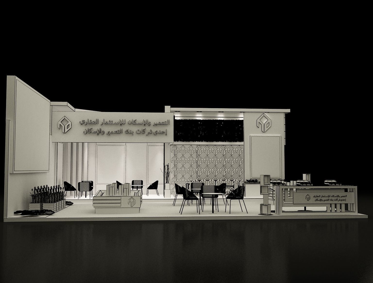 Booth Exhibition Stand a280 3D model_5