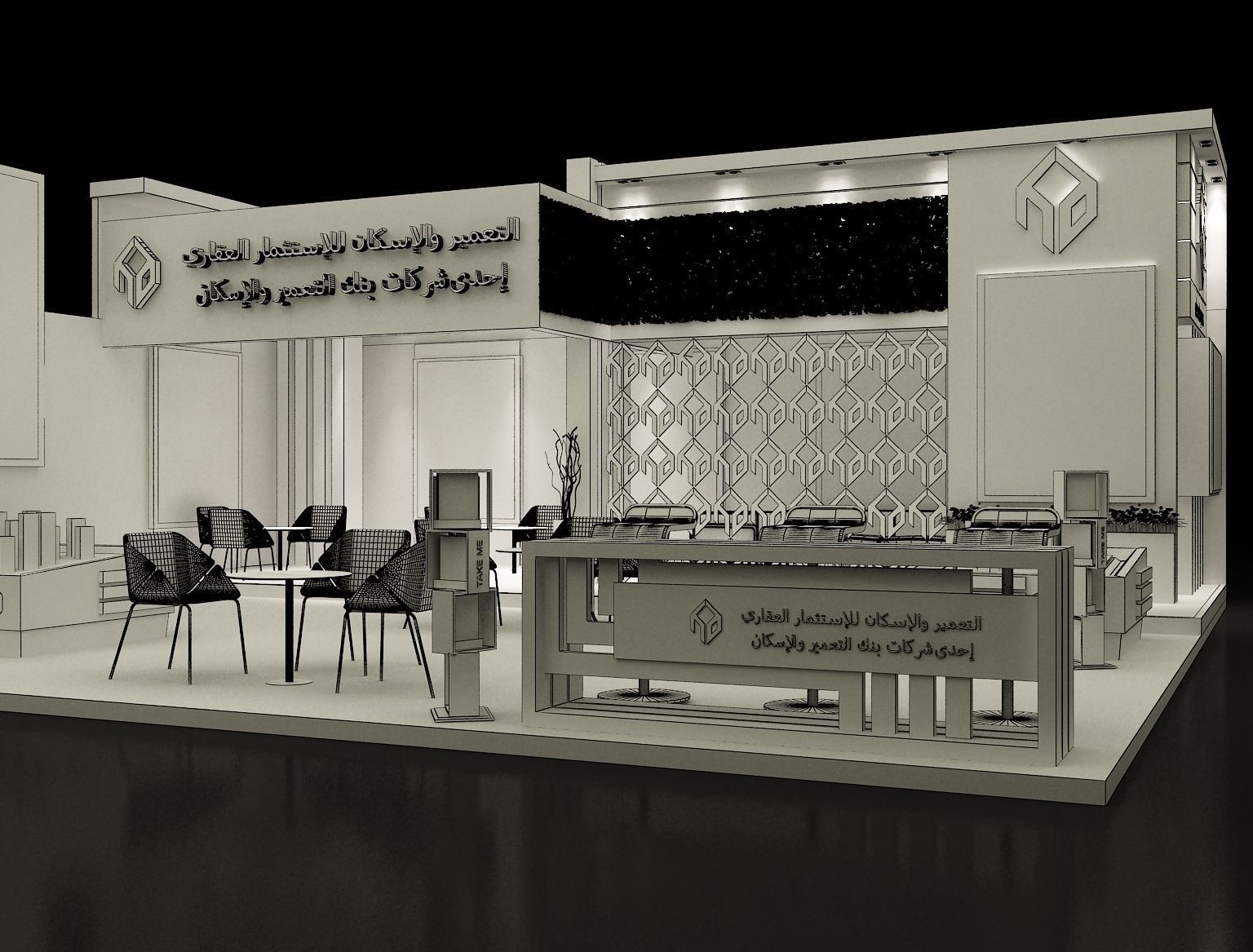 Booth Exhibition Stand a280 3D model_9