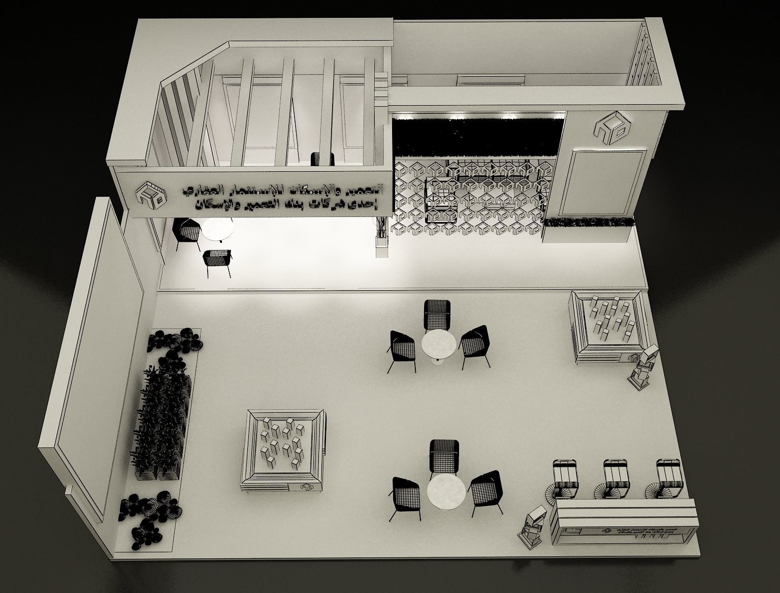 Booth Exhibition Stand a280 3D model_1