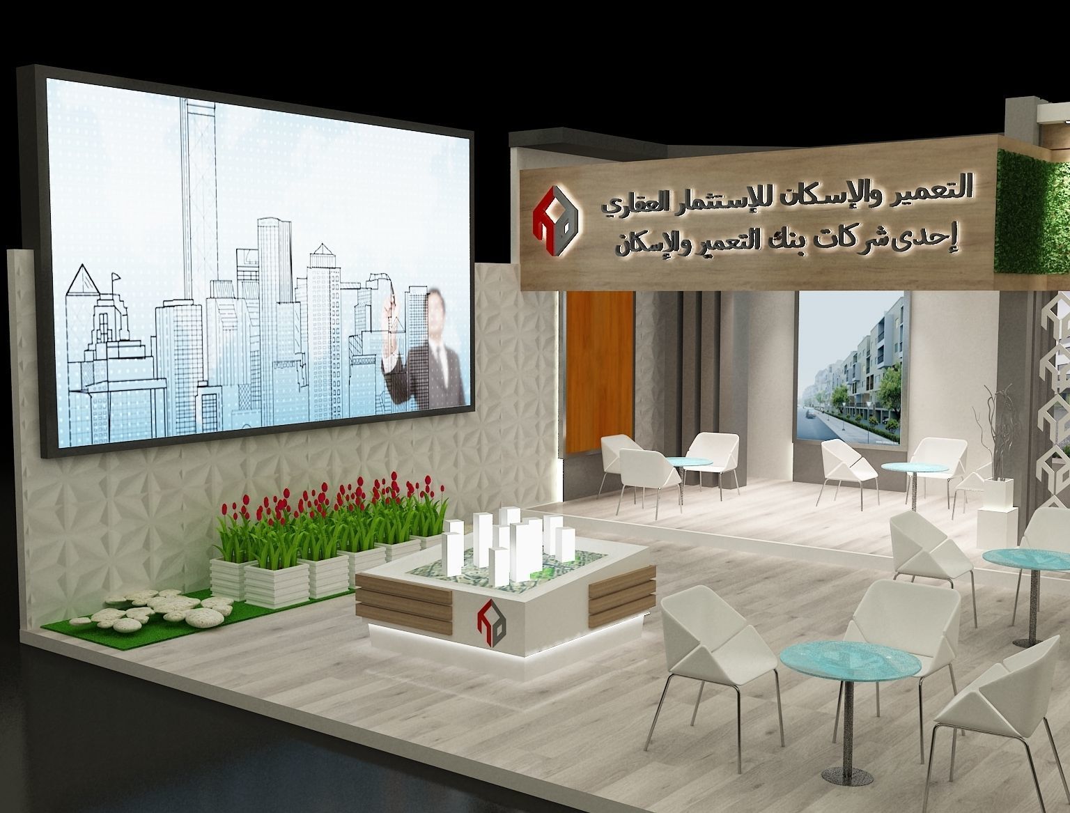 Booth Exhibition Stand a280 3D model_10