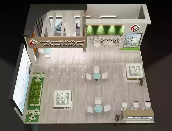 Booth Exhibition Stand a280 3D model