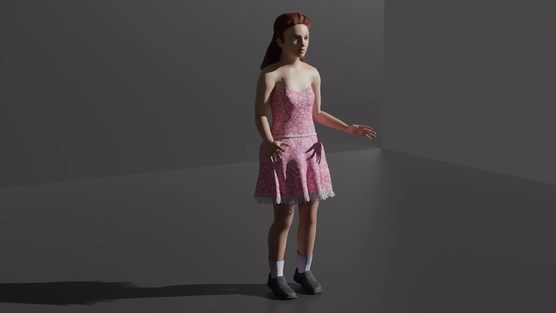 Girl Character 3D model