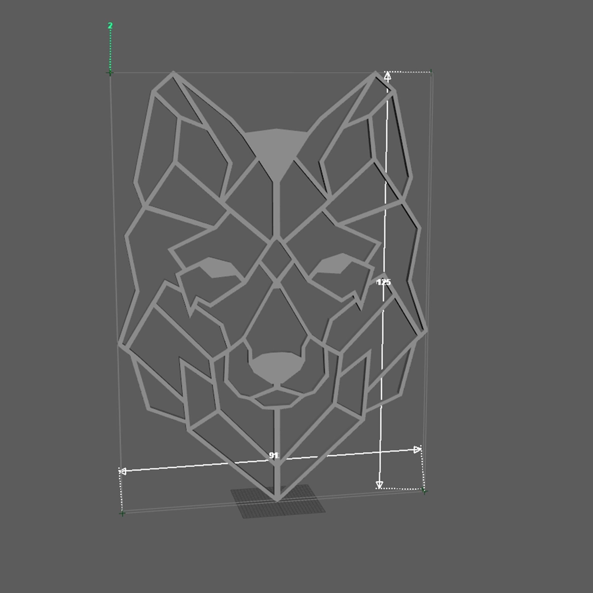 Decoration item 2 Low-poly 3D model_3