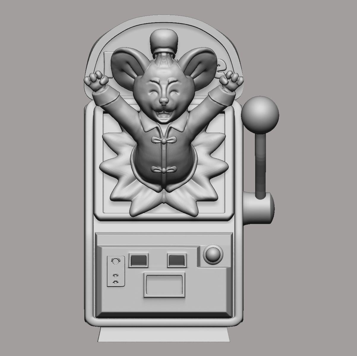 Fortune Mouse SlotMachine 3D print model_3