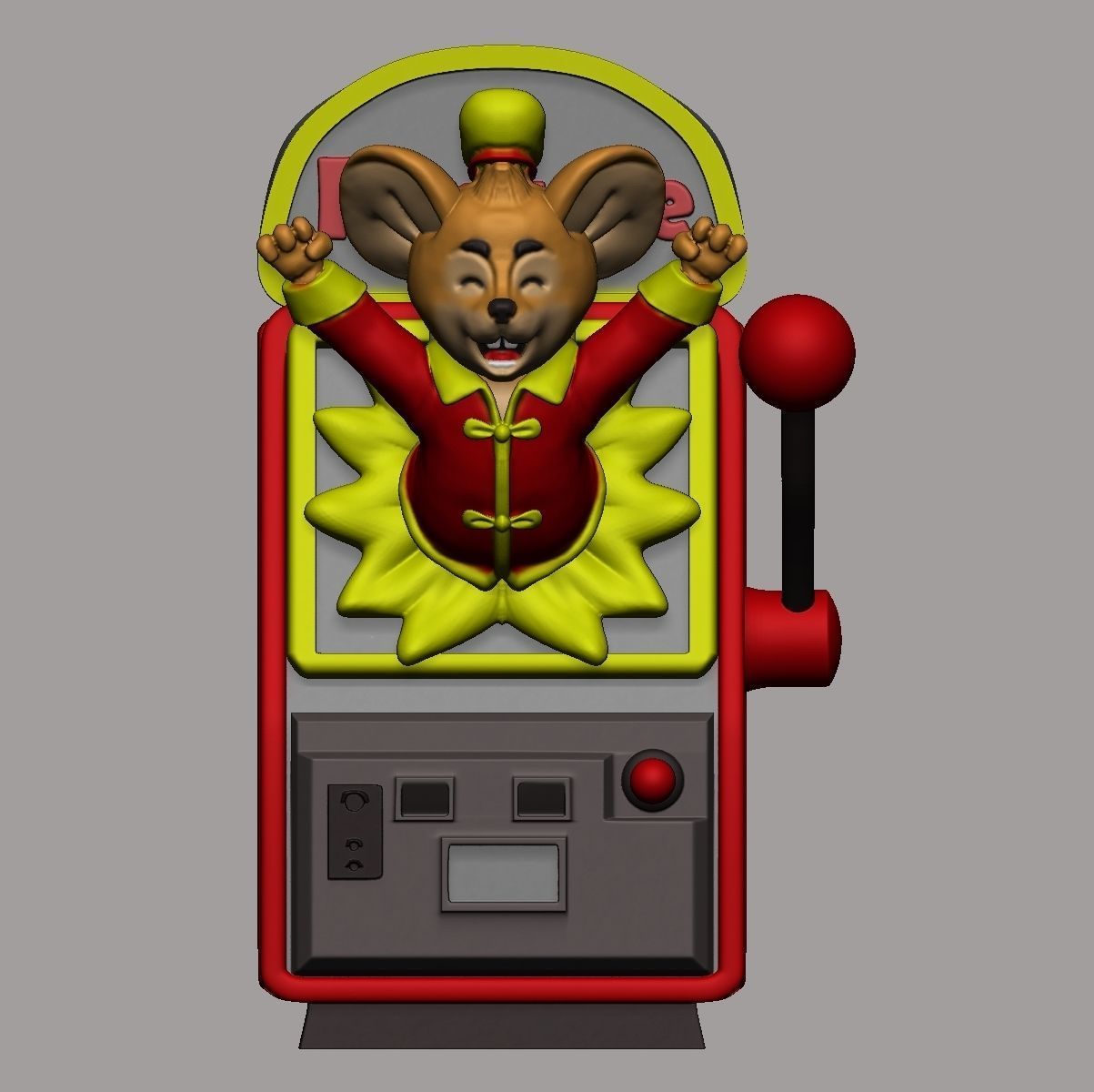 Fortune Mouse SlotMachine 3D print model_2