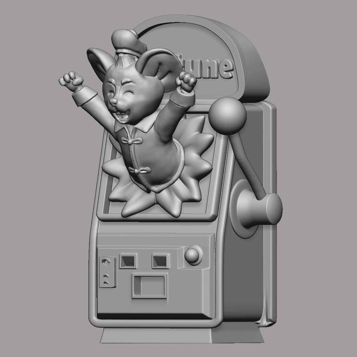 Fortune Mouse SlotMachine 3D print model_8