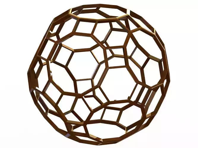 Wireframe Shape Great Rhombicosidodecahedron 3D print model