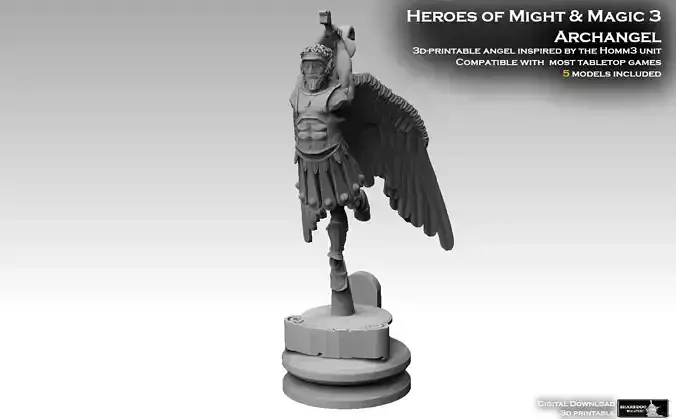 Heroes of Might and Magic 3 Archangel 3D print model