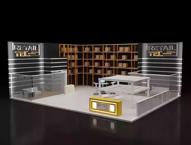 Booth Exhibition Stand a279b  3D model