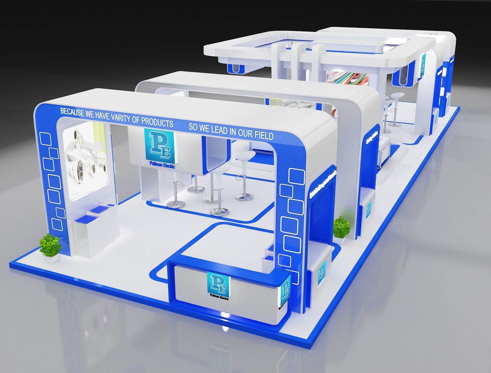 Booth Exhibition Stand a275 3D model_11