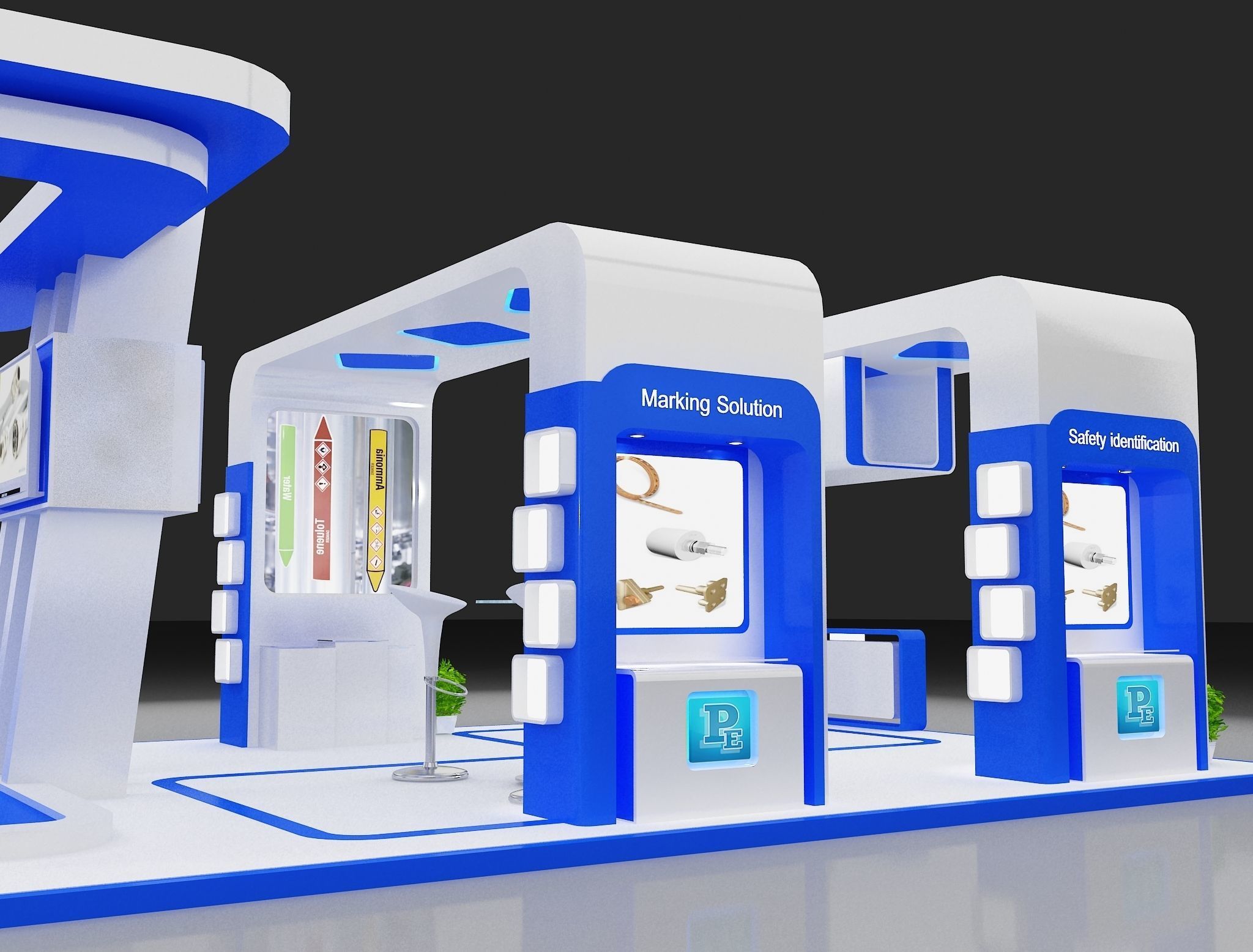 Booth Exhibition Stand a275 3D model_14