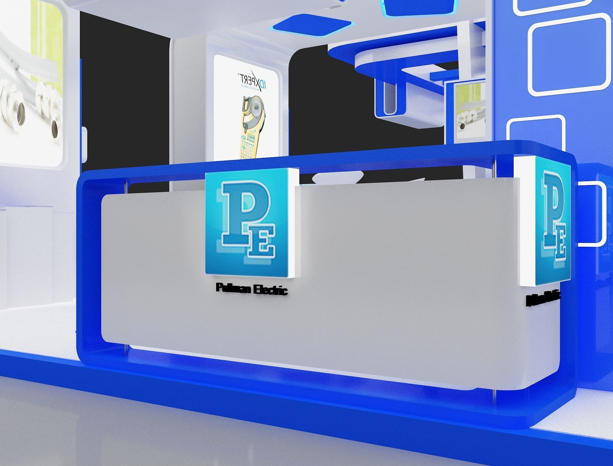 Booth Exhibition Stand a275 3D model_4